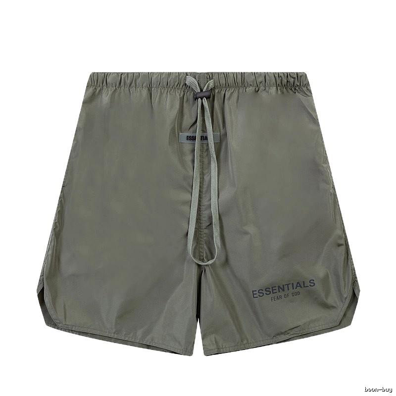 ESSENTIALS casual style military green shorts