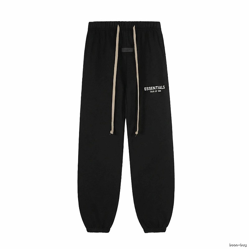 ESSENTIALS minimalist style black sweatpants