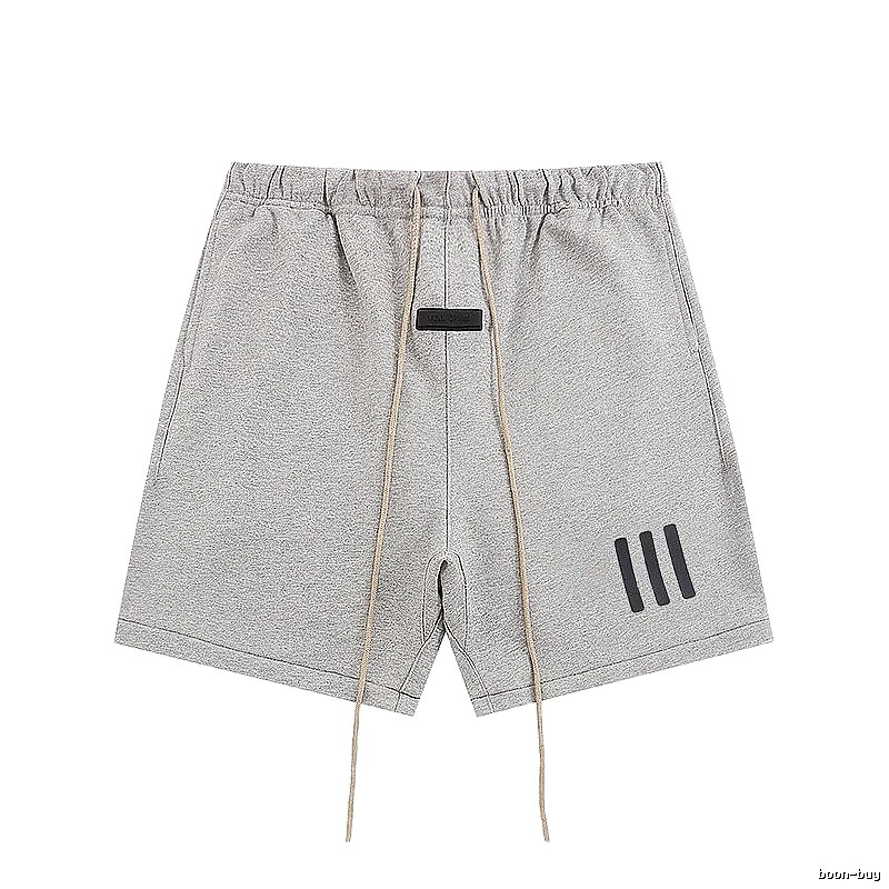 ESSENTIALS minimalist style grey shorts
