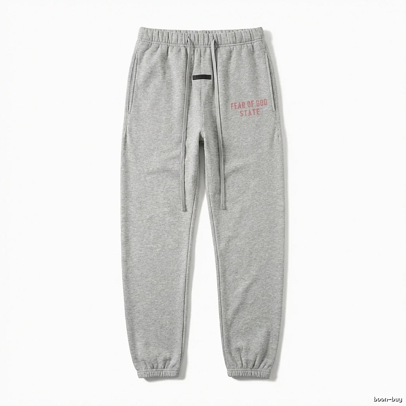 ESSENTIALS minimalist style grey sweatpants