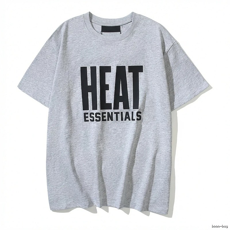 ESSENTIALS Simple Gray Short-sleeve Shirt