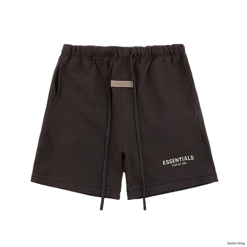 Essentials trendy brand dark coffee shorts