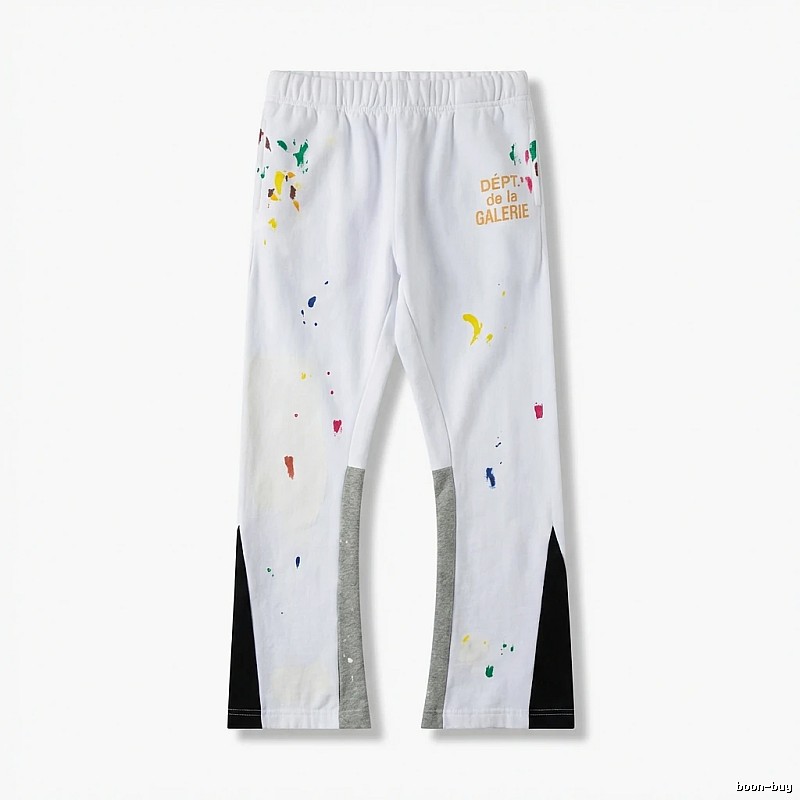 Gallery Dept Graffiti Style White Long Trousers