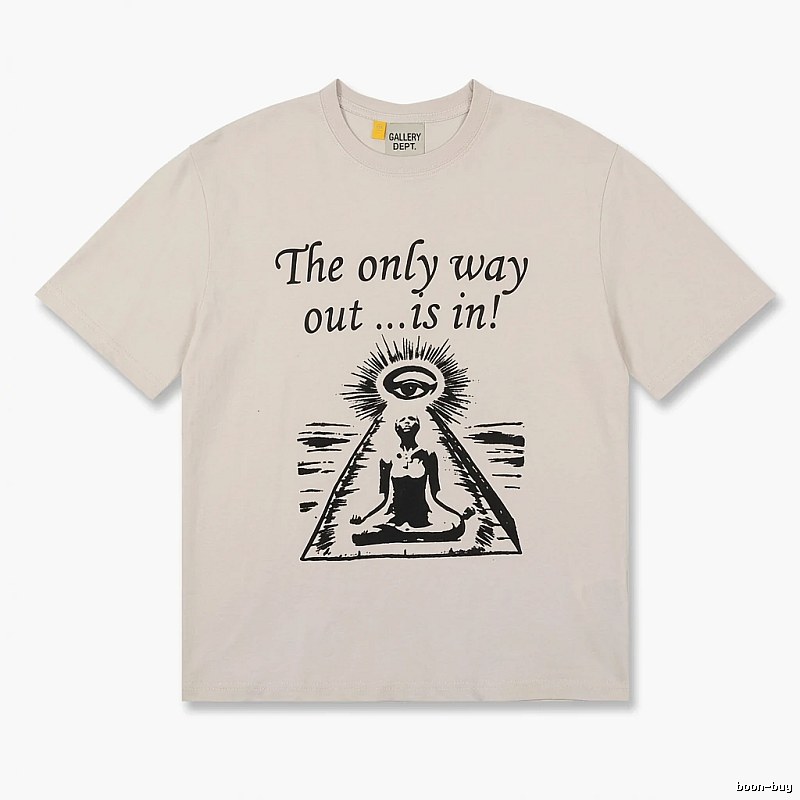 Gallery Dept Trendy Cool Style Off-white T-shirt