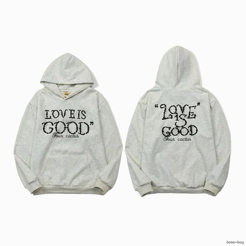 GOODBRAND LOVE Series Trendy and Cool White Hoodie