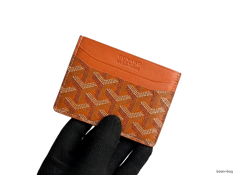 GOYARD Printed Fashion Orange Card Holder
