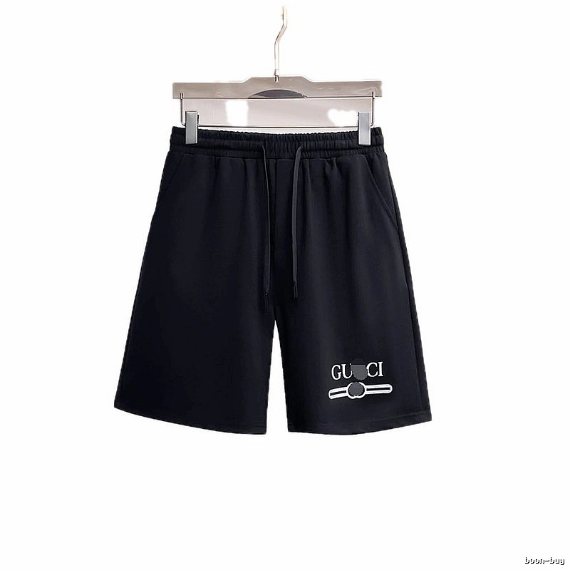 Gucci Letter Print Casual Style Black Shorts