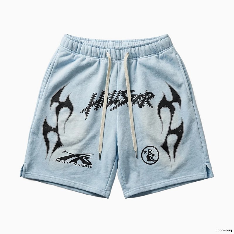 Hellstar dark style light blue shorts