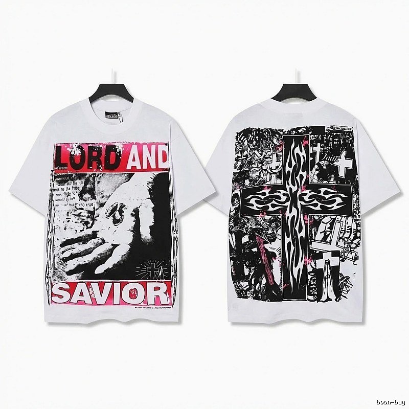 Hellstar religious style white T-shirt