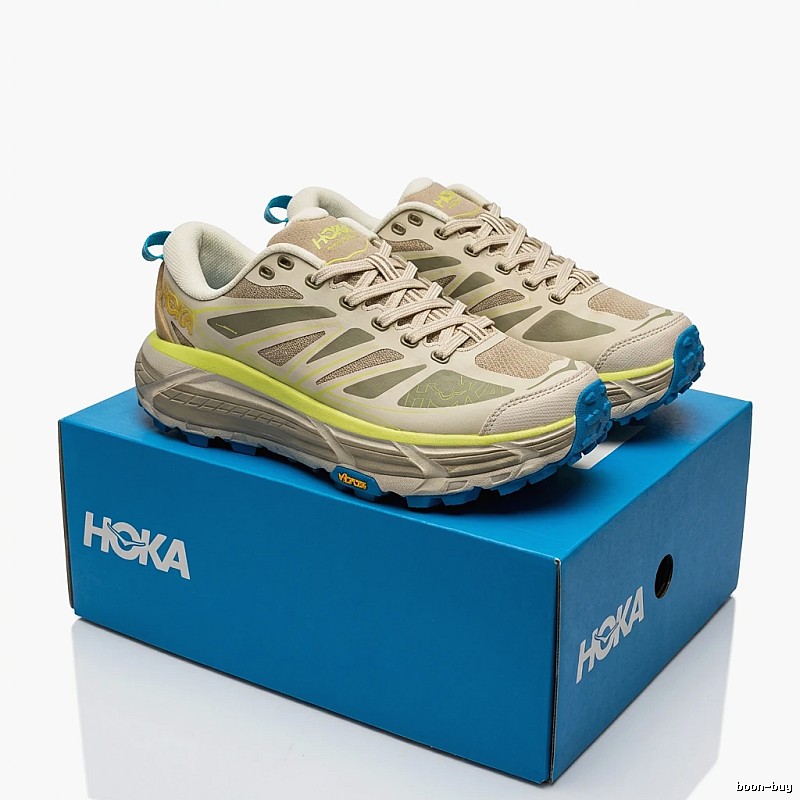 HOKA Caribou Series Outdoor Style Grey-Yellow Shoes