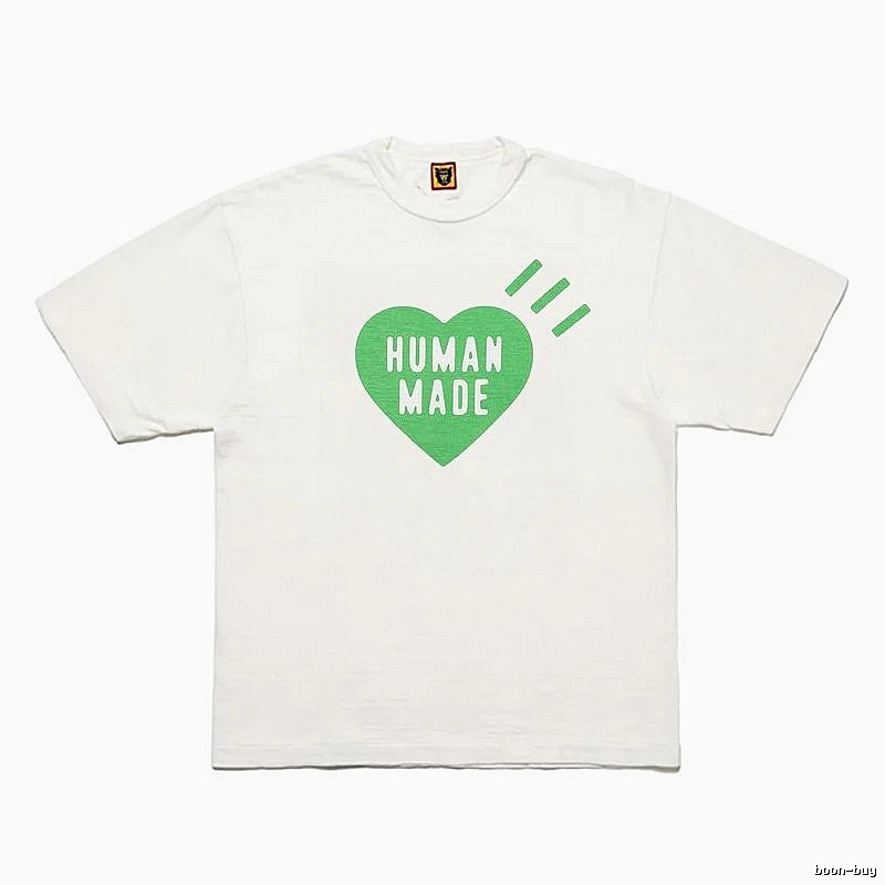 Human Made Logo Detail Heart logo T-shirt Black Green Human with Relaxed Feel