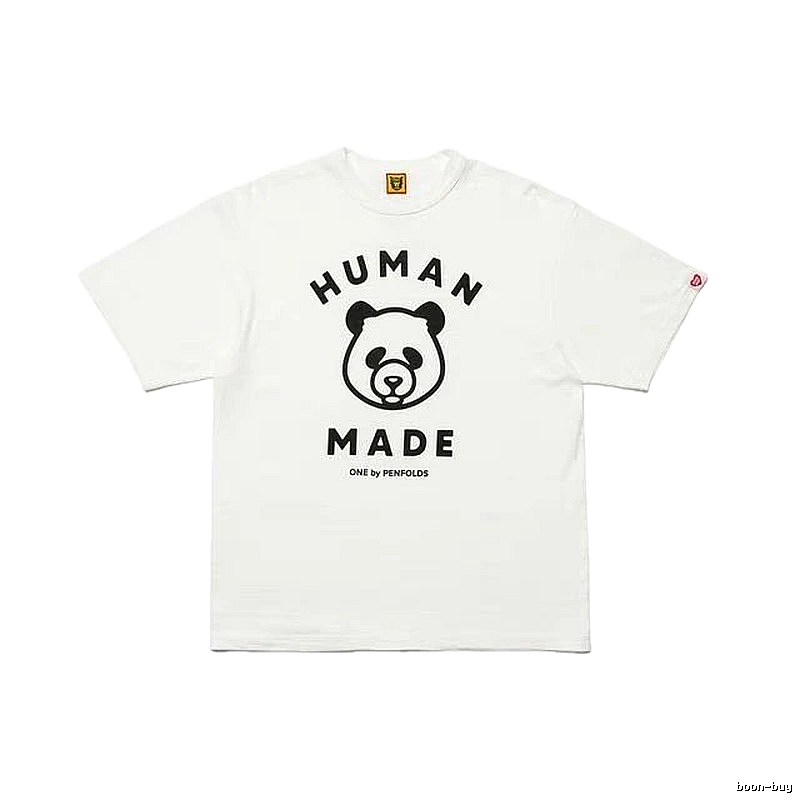 HUMAN MADE Panda Print Japanese Streetwear White Short Sleeve T-Shirt
