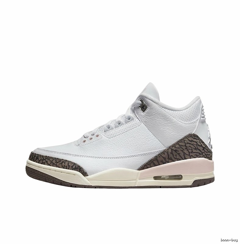 Jordan AJ3 Retro Style White and Brown Shoes