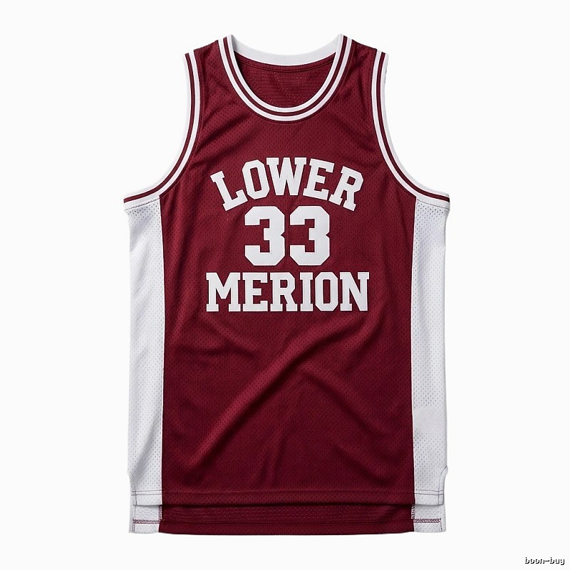 Kobe retro-style burgundy jersey
