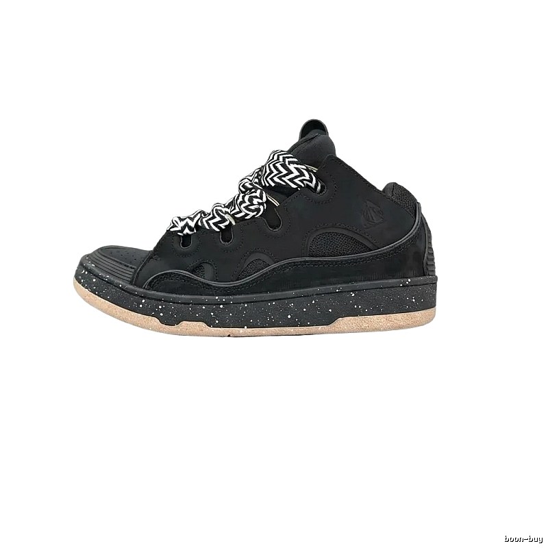 LANVIN retro-style black sneakers