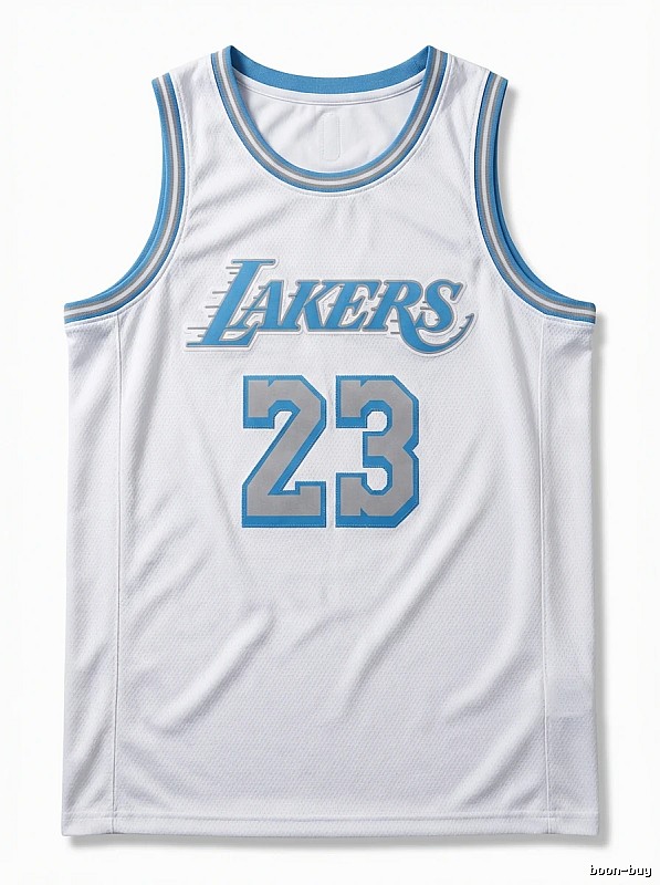 LBJ Lakers retro white jersey