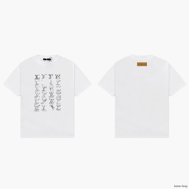 Louis Vuitton Graffiti Trend Style White T-Shirt
