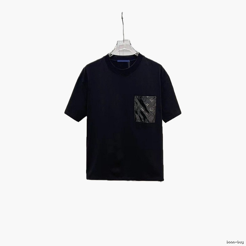 Louis Vuitton Monogram Casual Style Black T-Shirt