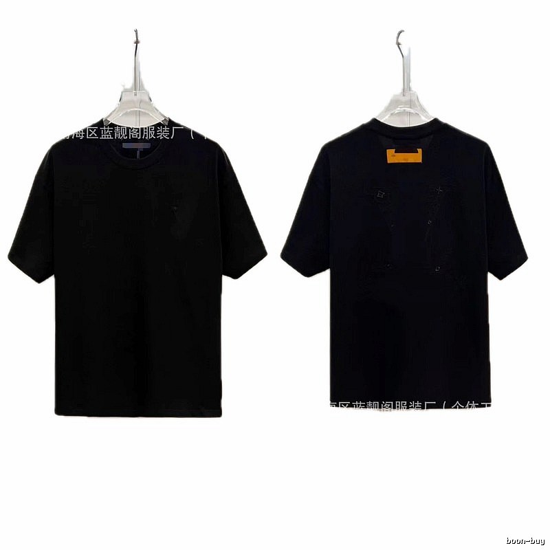 Louis Vuitton Monogram Trendy Cool Style Black Short-sleeve T-shirt