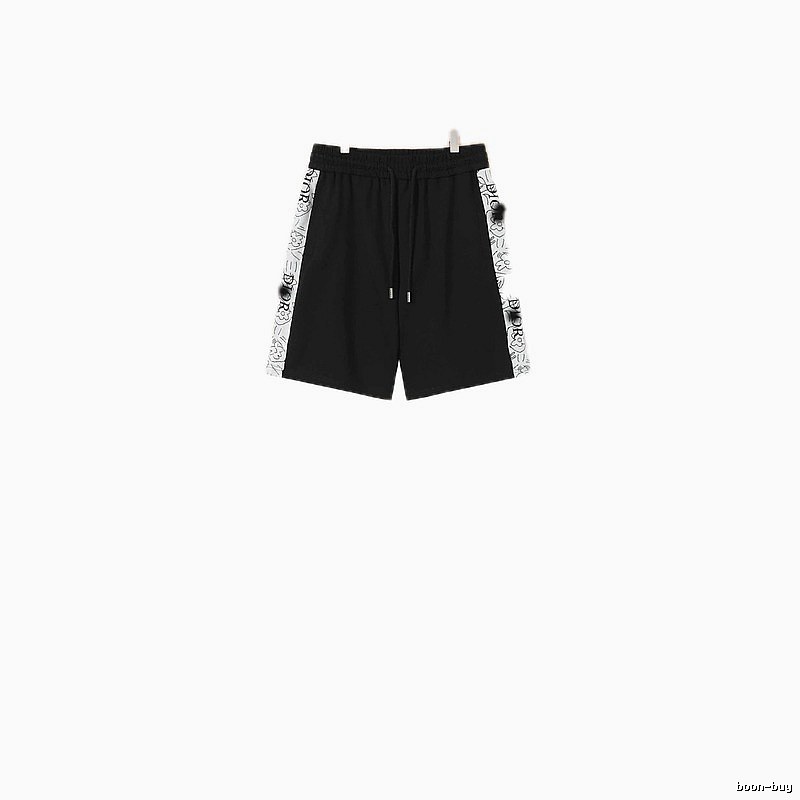 Louis Vuitton Side Print Casual Black Shorts