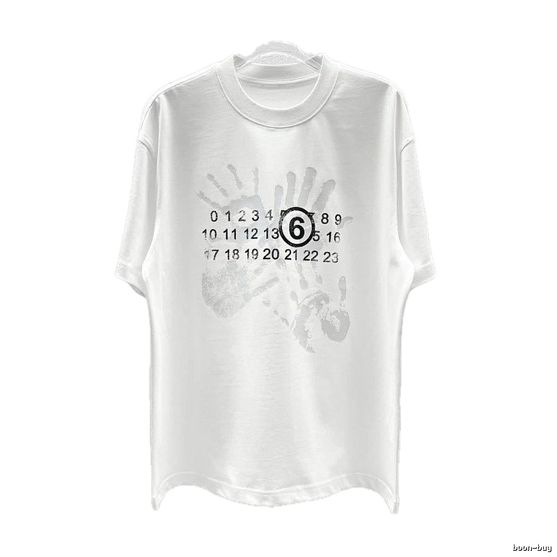 Maison Margiela MM6 Street Style White T-Shirt