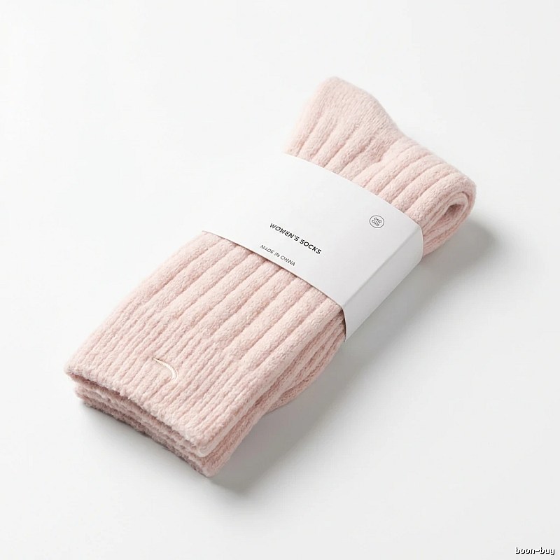 Miu Miu simple style light pink women's socks