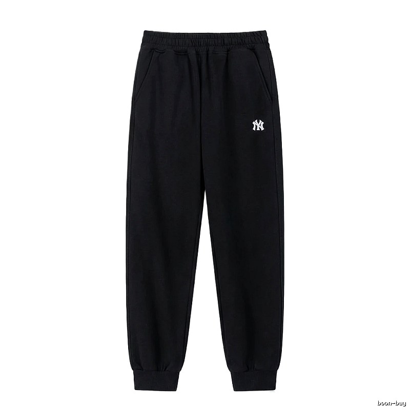 MLB large logo casual style black pants