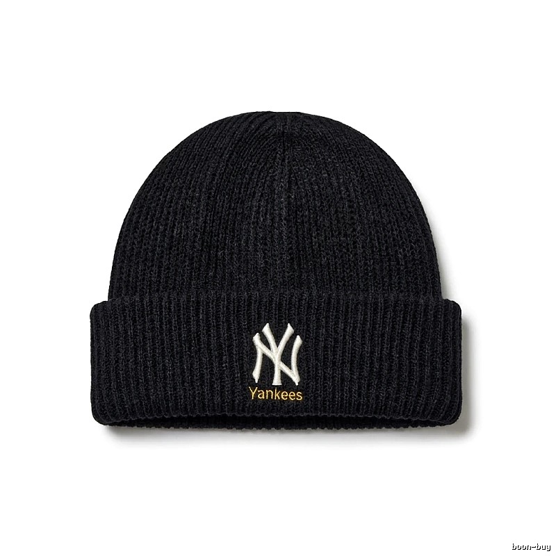 MLB New York Yankees Simple Black Knitted Hat