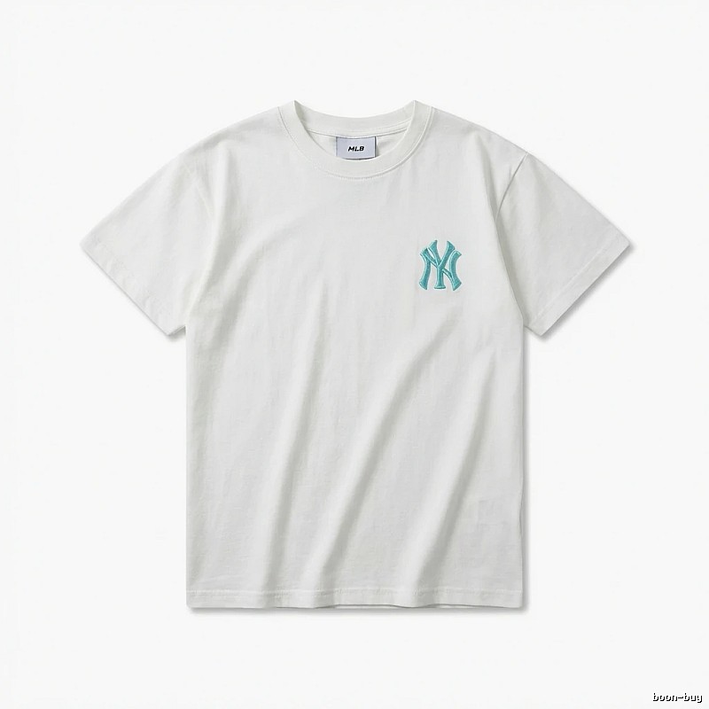 MLB NY Series Simple Style White T-shirt