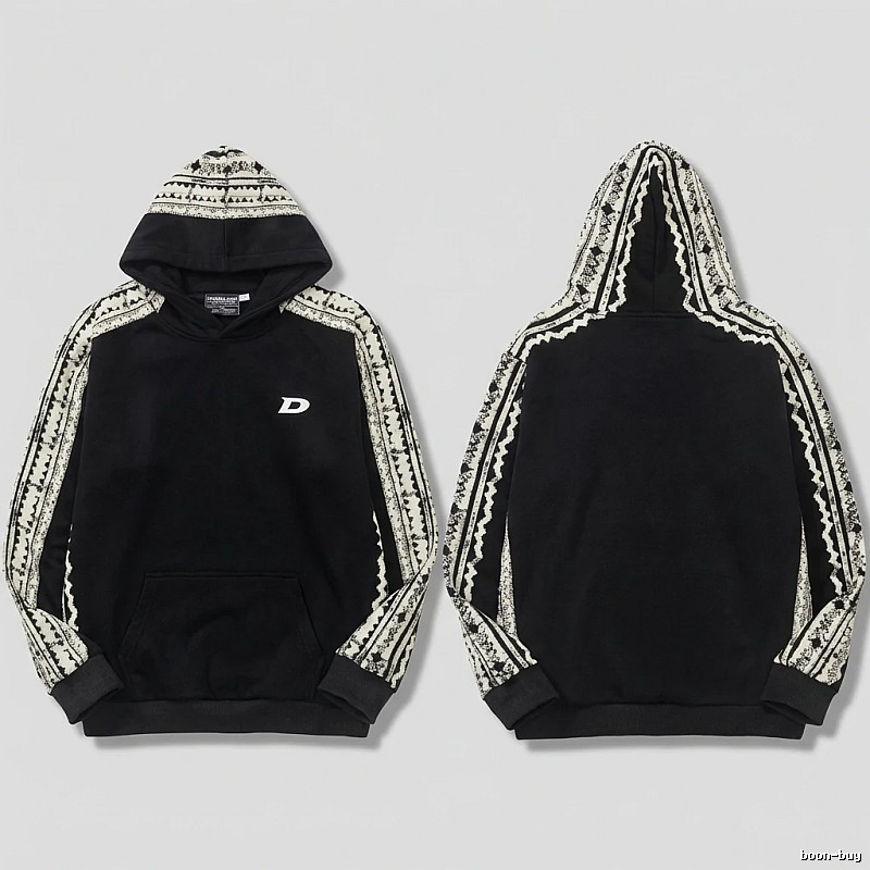 MLB retro style black hoodie