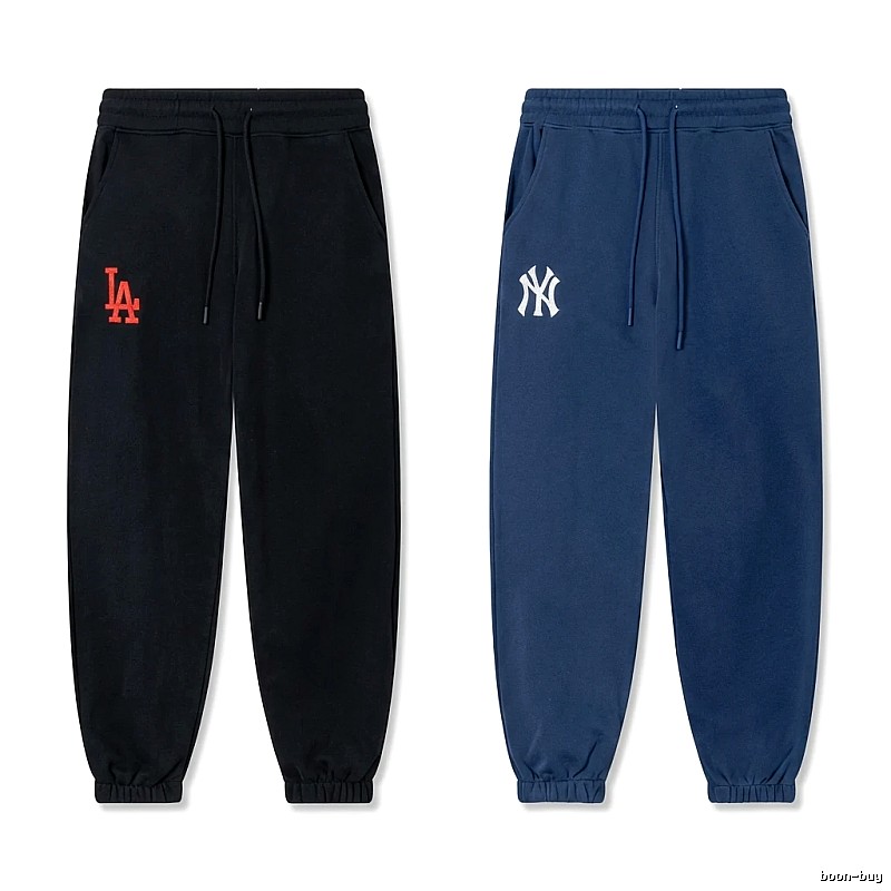 MLB sporty black and blue sweatpants