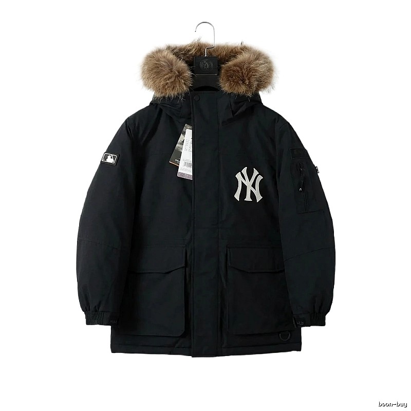 MLB workwear style black down jacket