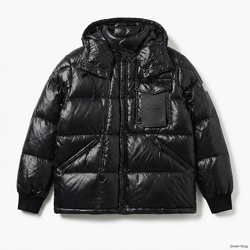 Moncler black trendy and cool down jacket