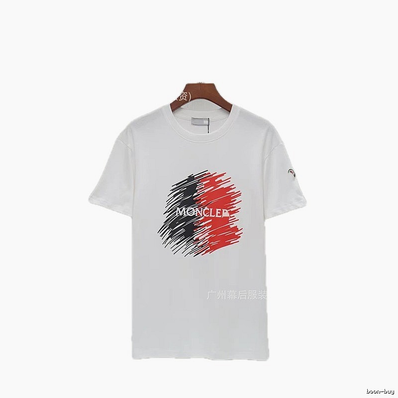 Moncler Graffiti Casual Style White Short-sleeve T-shirt