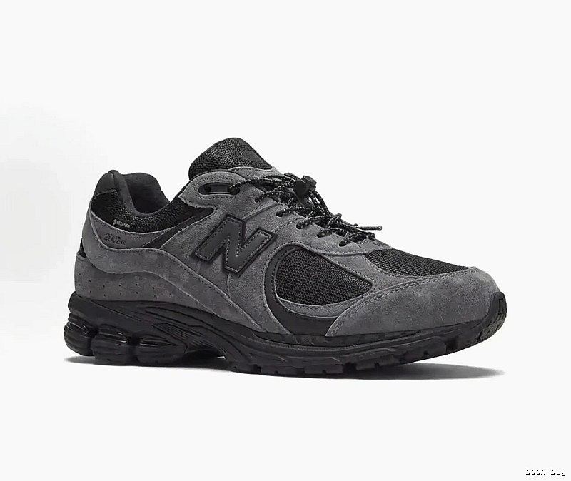 New Balance 2002R Retro Style Grey and Black Shoes