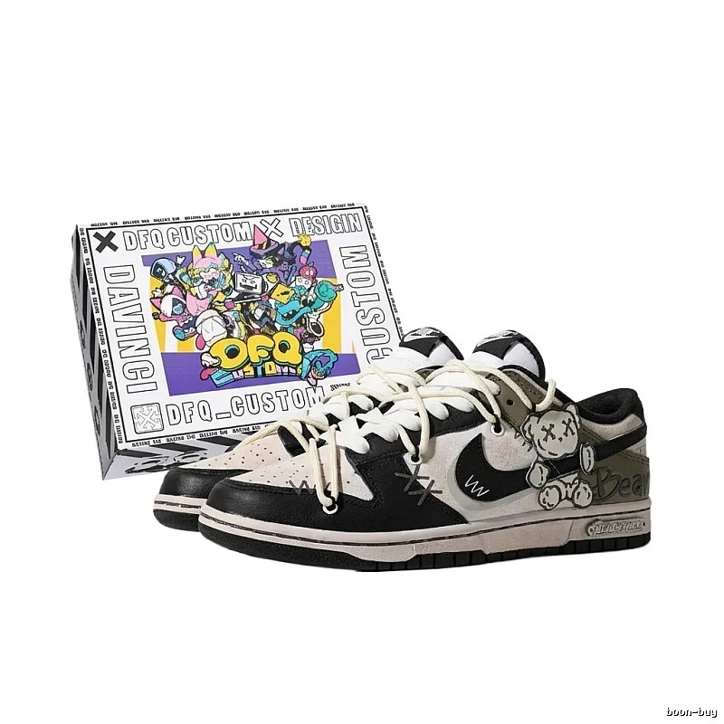 Nike Trendy Black and White Retro Board Shoes