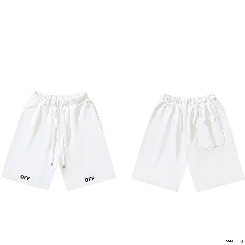 Off-White 017 simple white shorts