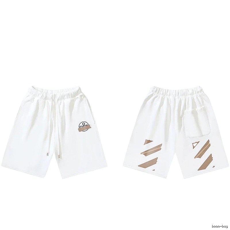 Off-White 019 trendy white shorts