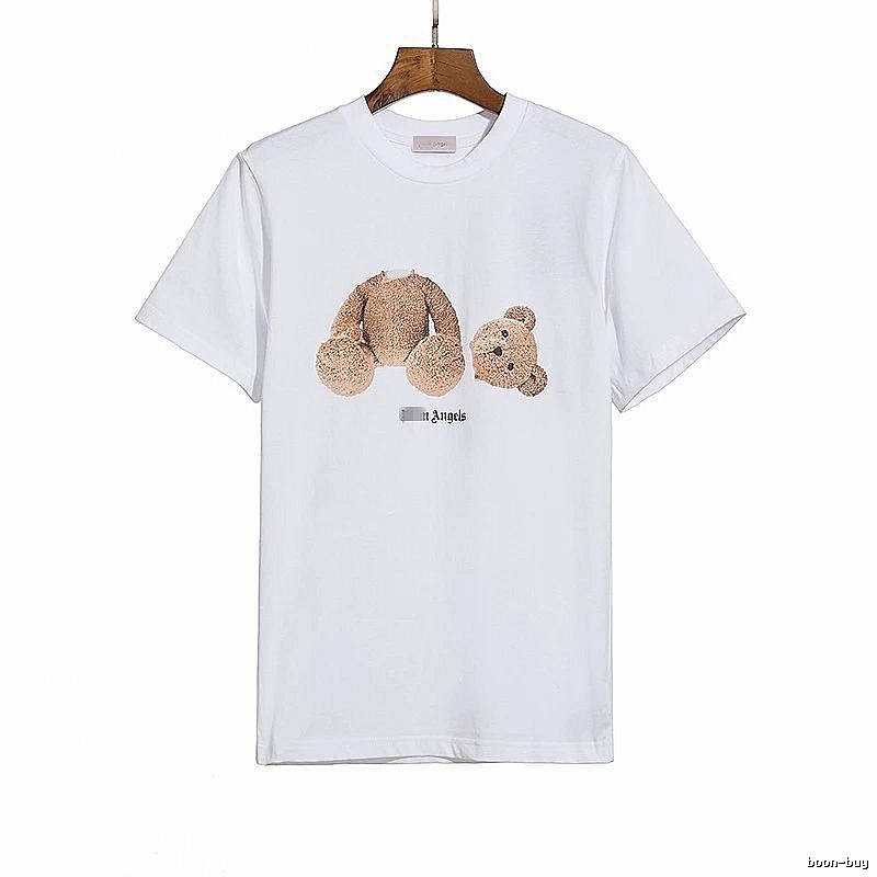 Palm Angels Gift Ready Bear graphic T-shirt White Colorful Bear with Fresh Pattern