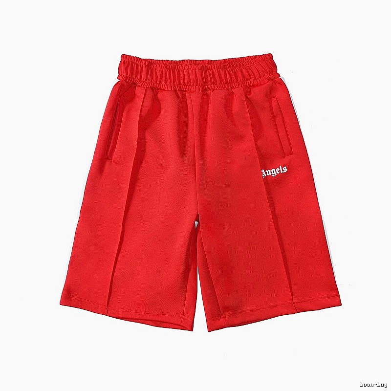 Palm Angels Lightweight Track shorts Black Side Stripe for Trend Styling