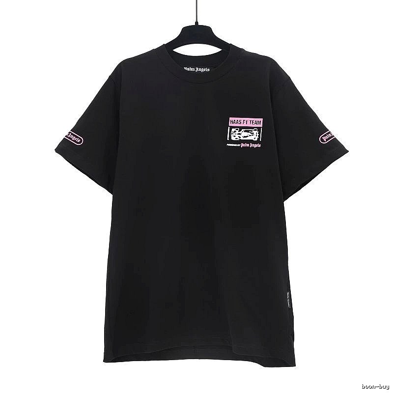 Palm Angels Streetwear Logo T-shirt White Palm Tree with Logo Accent