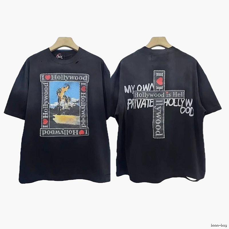 Paly Hollywood Printed Street Style Black T-shirt