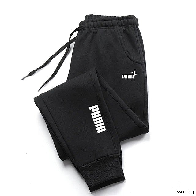 Puma Resort Sweatpants Black Drawstring Sweatpants for Travel Looks