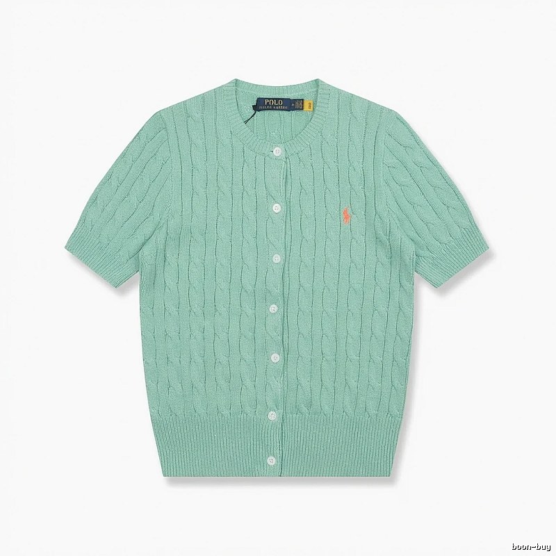 Ralph Lauren Polo light green knitted cardigan