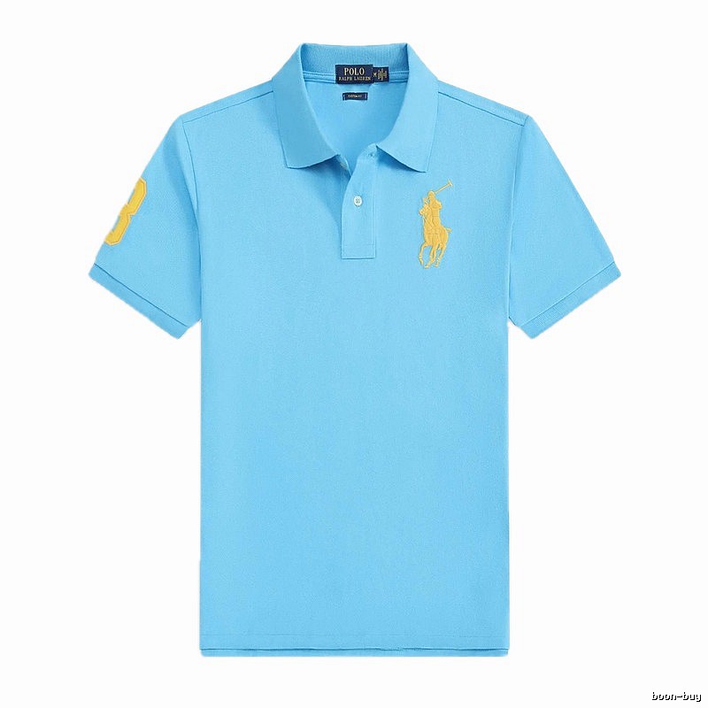 Ralph Lauren Polo series blue short-sleeved shirts
