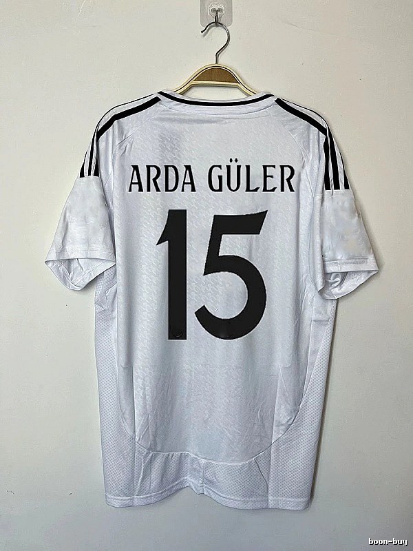 Real Madrid Relaxed Bellingham #5 soccer jersey White Real Madrid with Designer-Inspired Detail