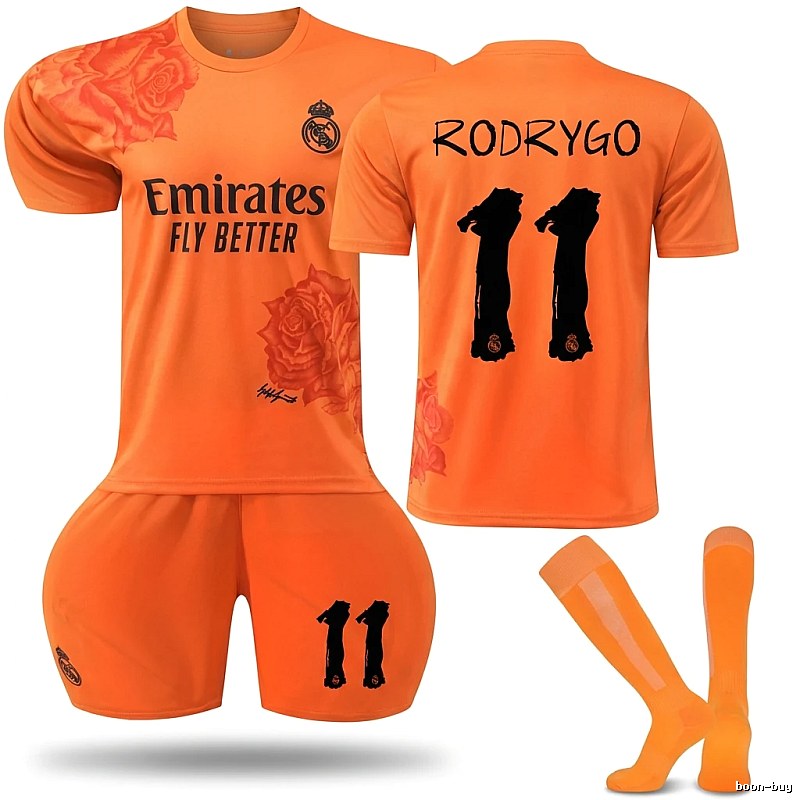 Real Madrid RODRYGO series orange jersey