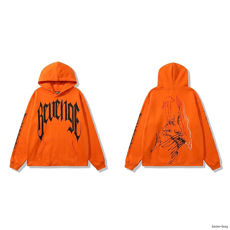 Revenge dark style orange hoodie