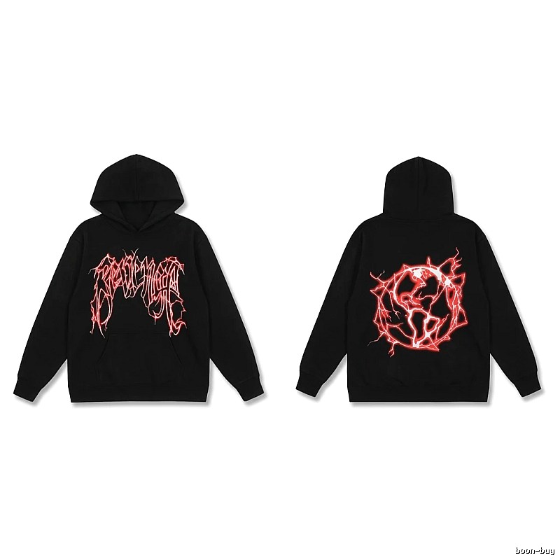 Revenge Dark Style Red Pattern Hoodie