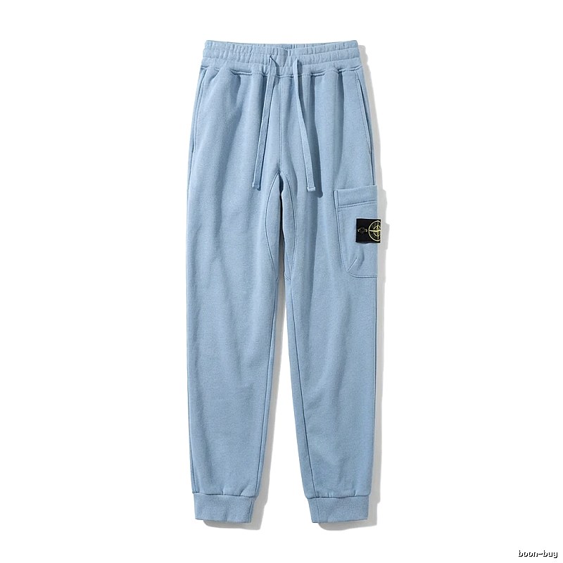 Stone Island Workwear Style Light Blue Sweatpants